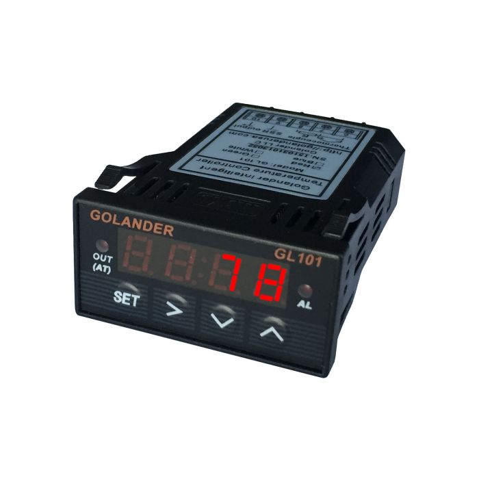 Universal 1/32 DIN PID Temperature Controller, Red